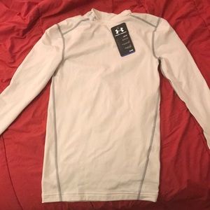 Fitted white under armour  long sleeve brand new